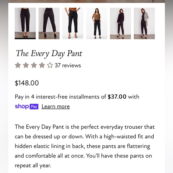 🧡RARE🧡EUC VETTA THE EVERY DAY PANT TROUSER ANKLE RUST ORANGE SIZE 6 TENCEL - Picture 2 of 6